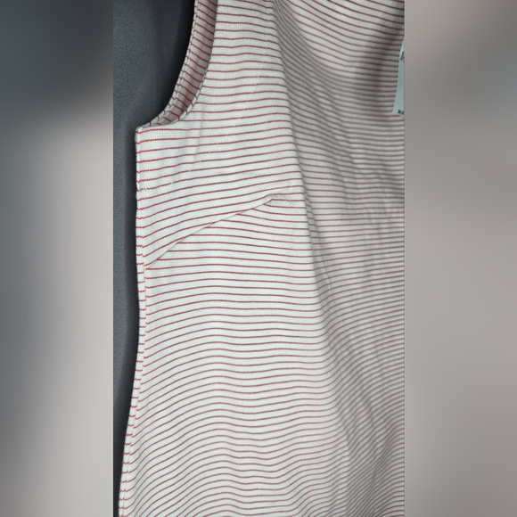 NWT Banana Republic Red And White Striped T-Shirt Mini Dress - Size M - Picture 2 of 8
